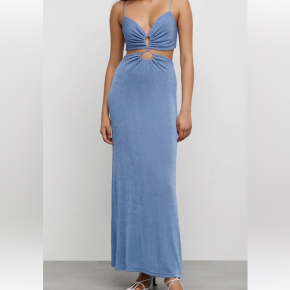 Significant Other Midi Dress. Light blue, size UK8 (fits a medium and 34B/C) - Picture 1 of 4